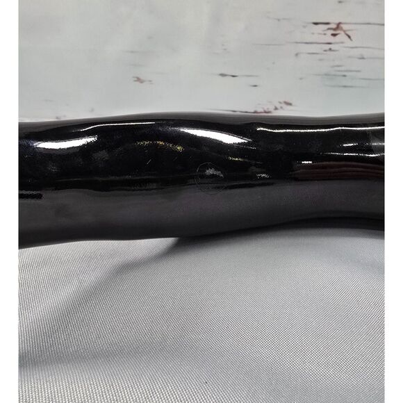 Mid Century Mod MCM Style Animal Sculpture Figurine Black Ceramic Deer Giraffe - Picture 6 of 10